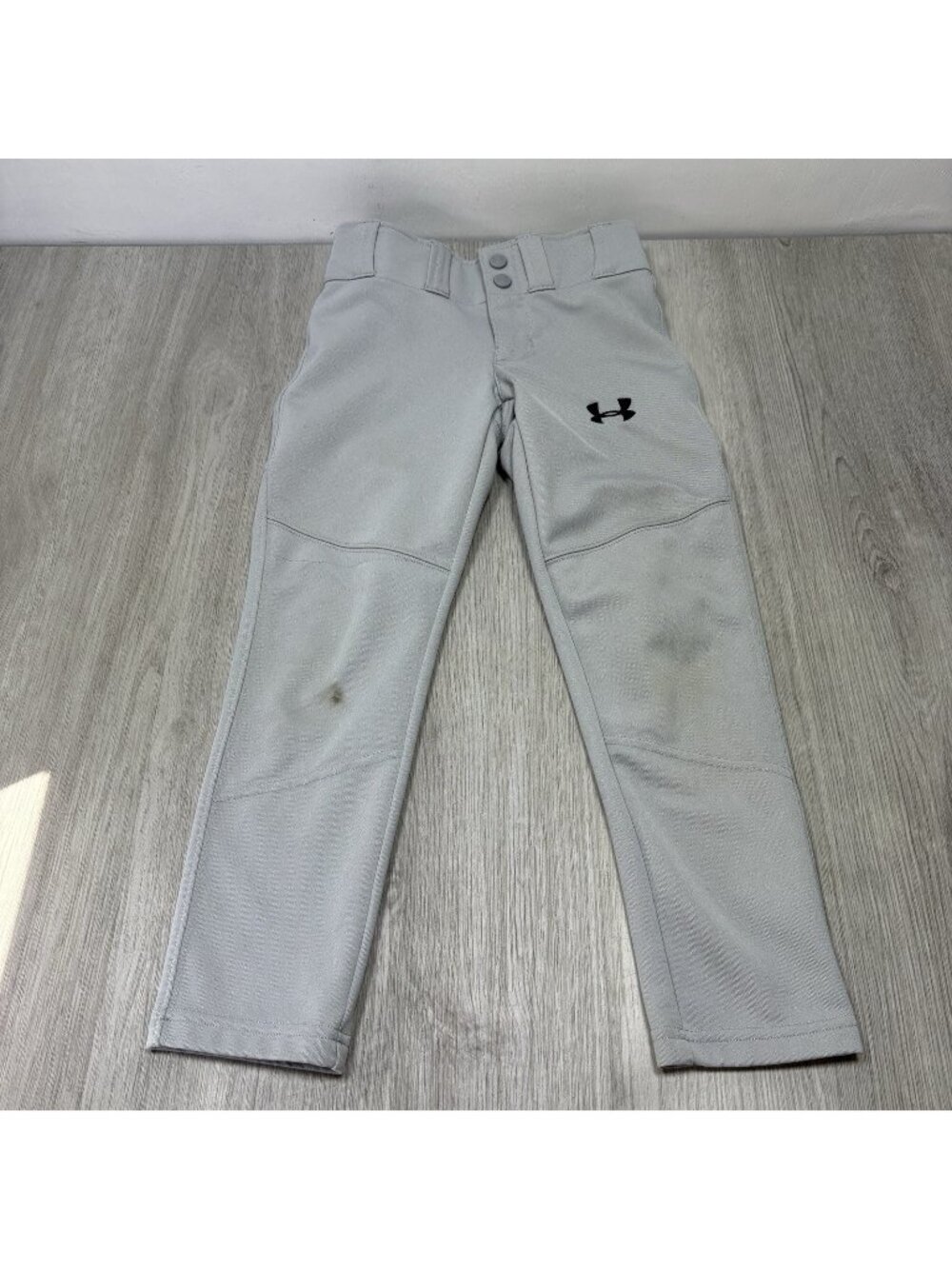 Youth Under Armour Baseball Pants Size XS Gray